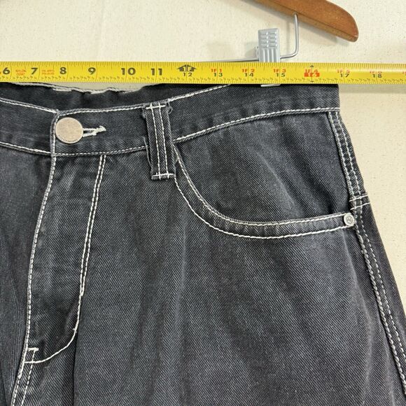 Men's 34 Miskeen Originals Black Casual Denim Shorts Streetwear Hip Hop - Picture 8 of 10